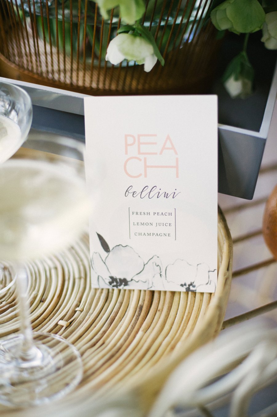 Romantic Peach & Yellow Industrial Wedding Ideas via TheELD.com