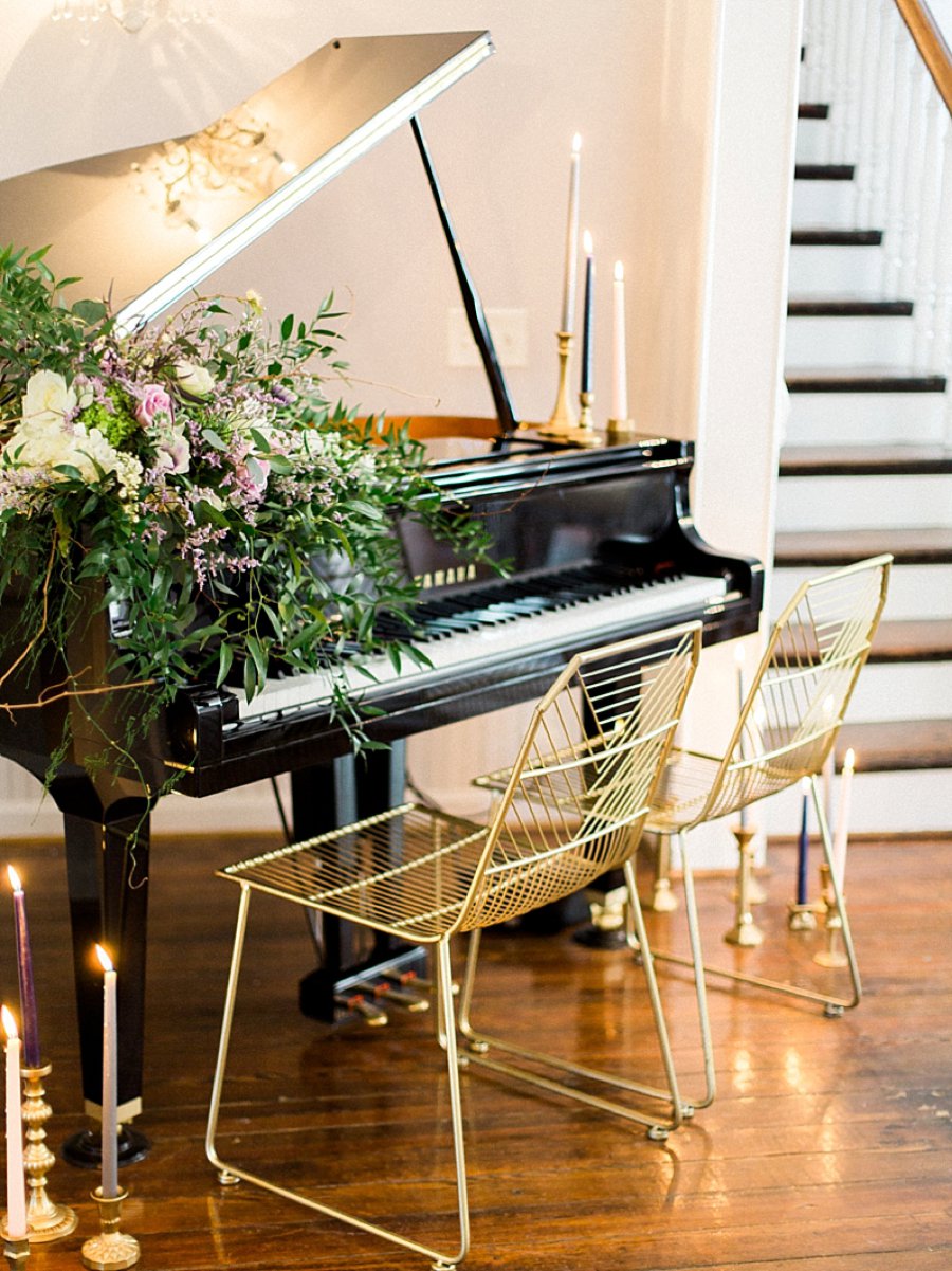 Romantic Blue & Purple Music inspired Wedding Ideas via TheELD.com