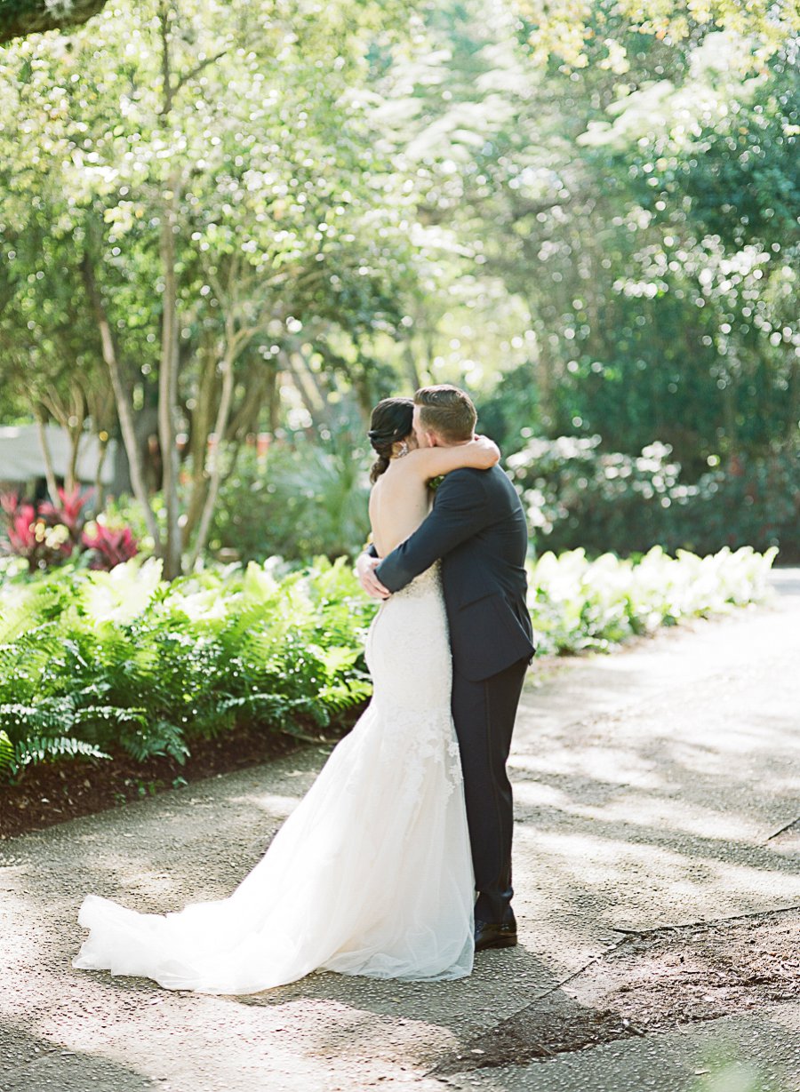 A Classic Blush & Silver Outdoor Miami Wedding via TheELD.com