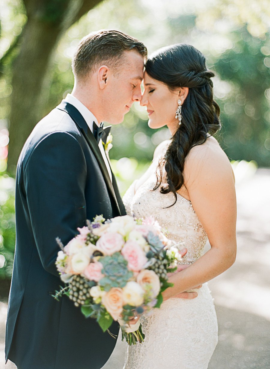 A Classic Blush & Silver Outdoor Miami Wedding via TheELD.com