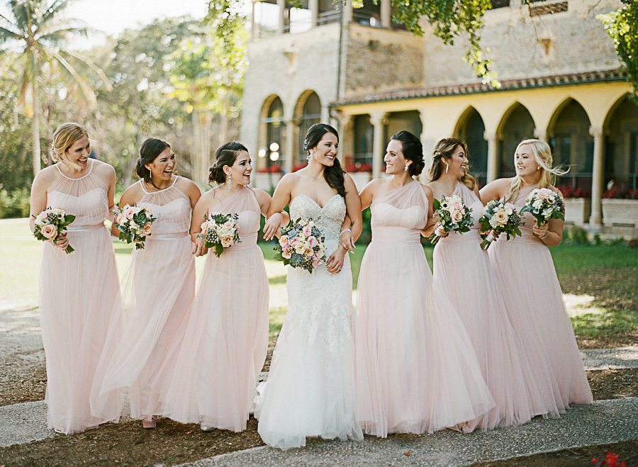 A Classic Blush & Silver Outdoor Miami Wedding via TheELD.com