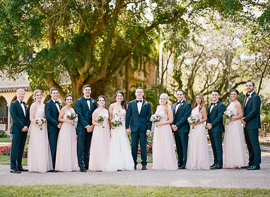 A Classic Blush & Silver Outdoor Miami Wedding via TheELD.com