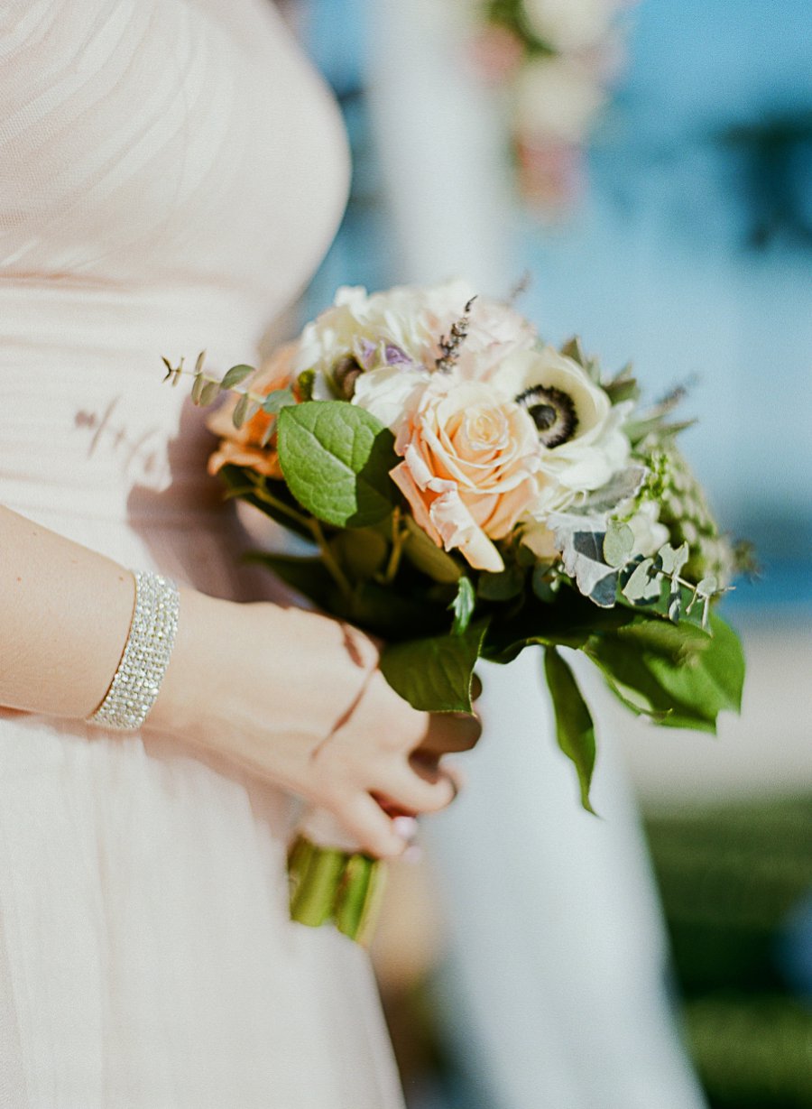 A Classic Blush & Silver Outdoor Miami Wedding via TheELD.com