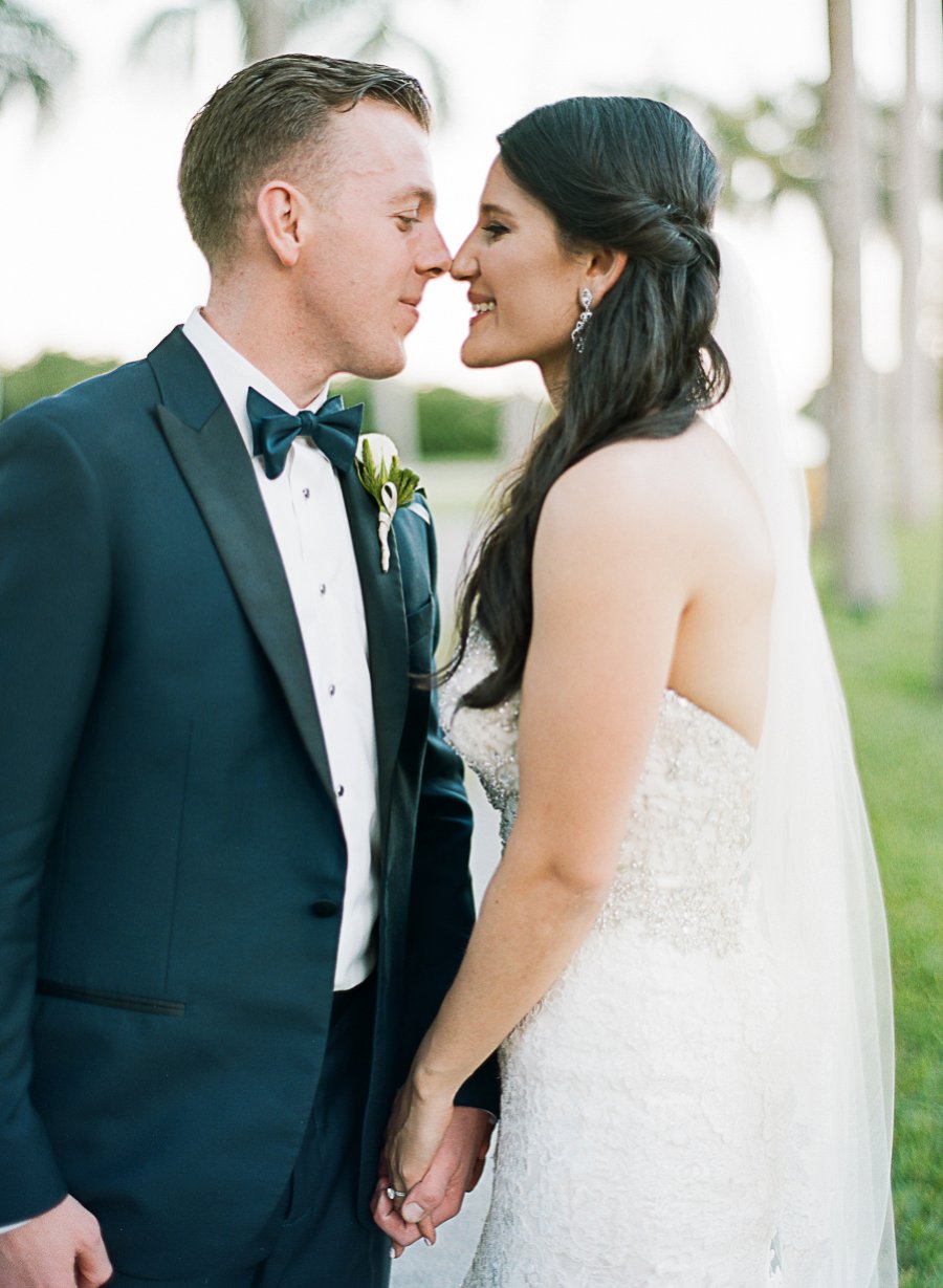 A Classic Blush & Silver Outdoor Miami Wedding via TheELD.com