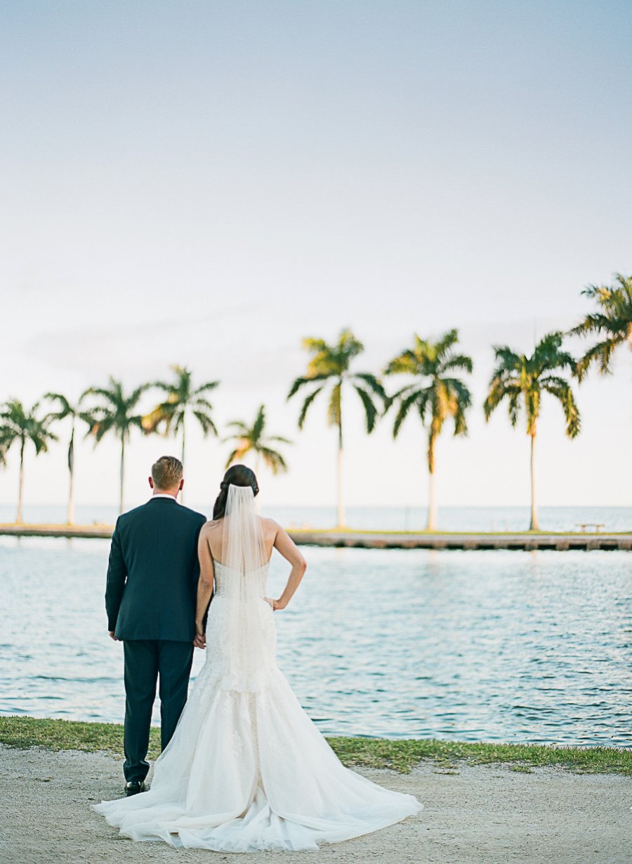 A Classic Blush & Silver Outdoor Miami Wedding via TheELD.com