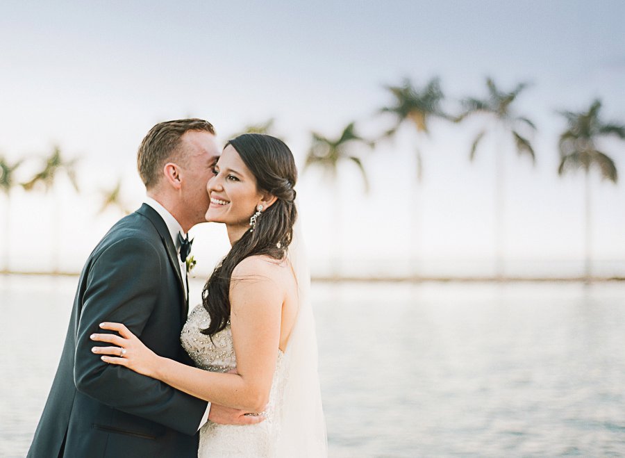 A Classic Blush & Silver Outdoor Miami Wedding via TheELD.com