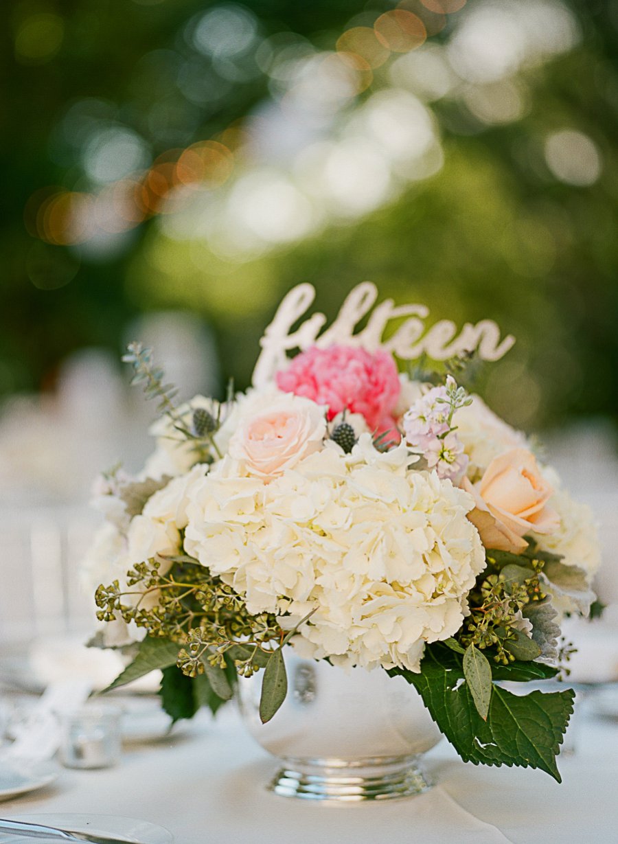 A Classic Blush & Silver Outdoor Miami Wedding via TheELD.com