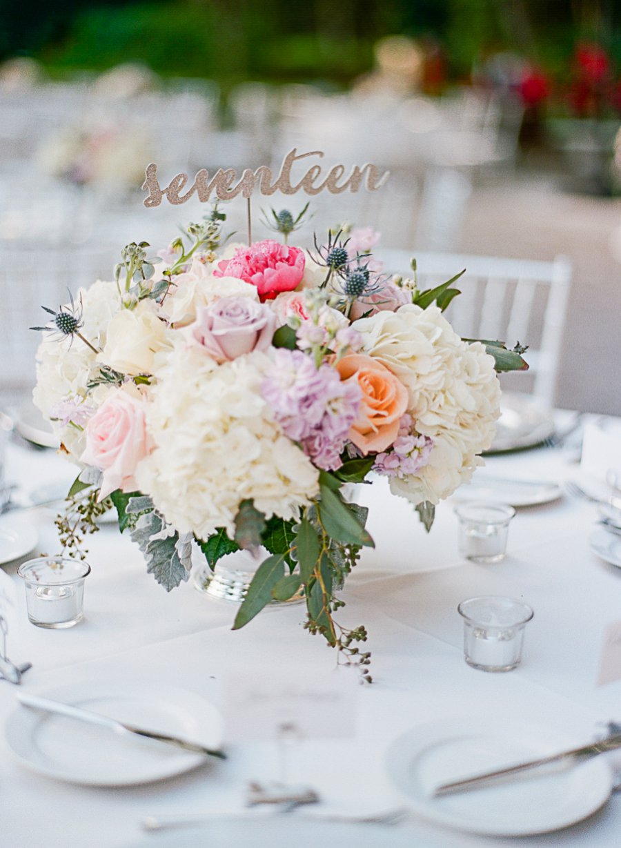 A Classic Blush & Silver Outdoor Miami Wedding via TheELD.com