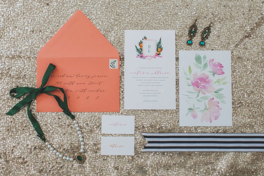 Modern Bold & Bright Southern Inspired Wedding Ideas via TheELD.com