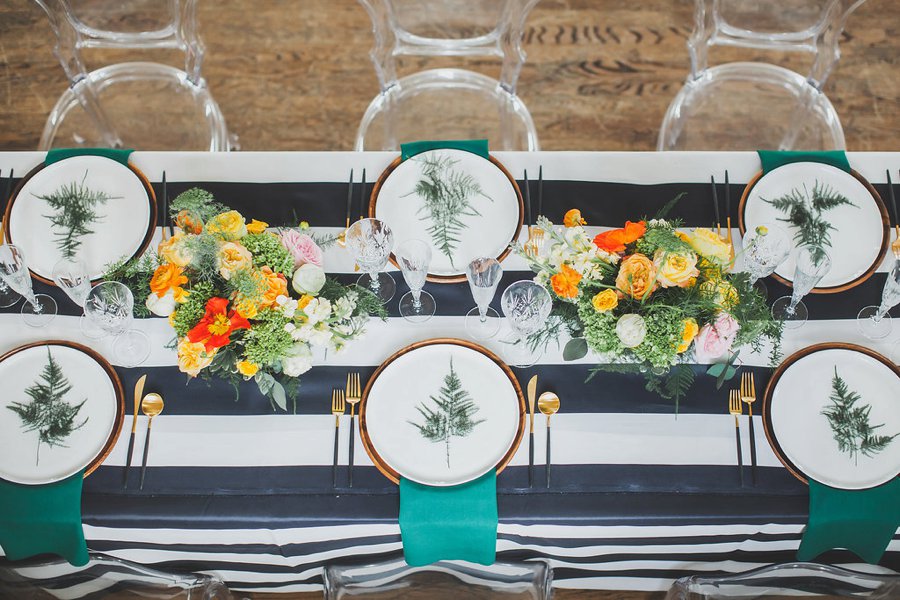 Modern Bold & Bright Southern Inspired Wedding Ideas via TheELD.com