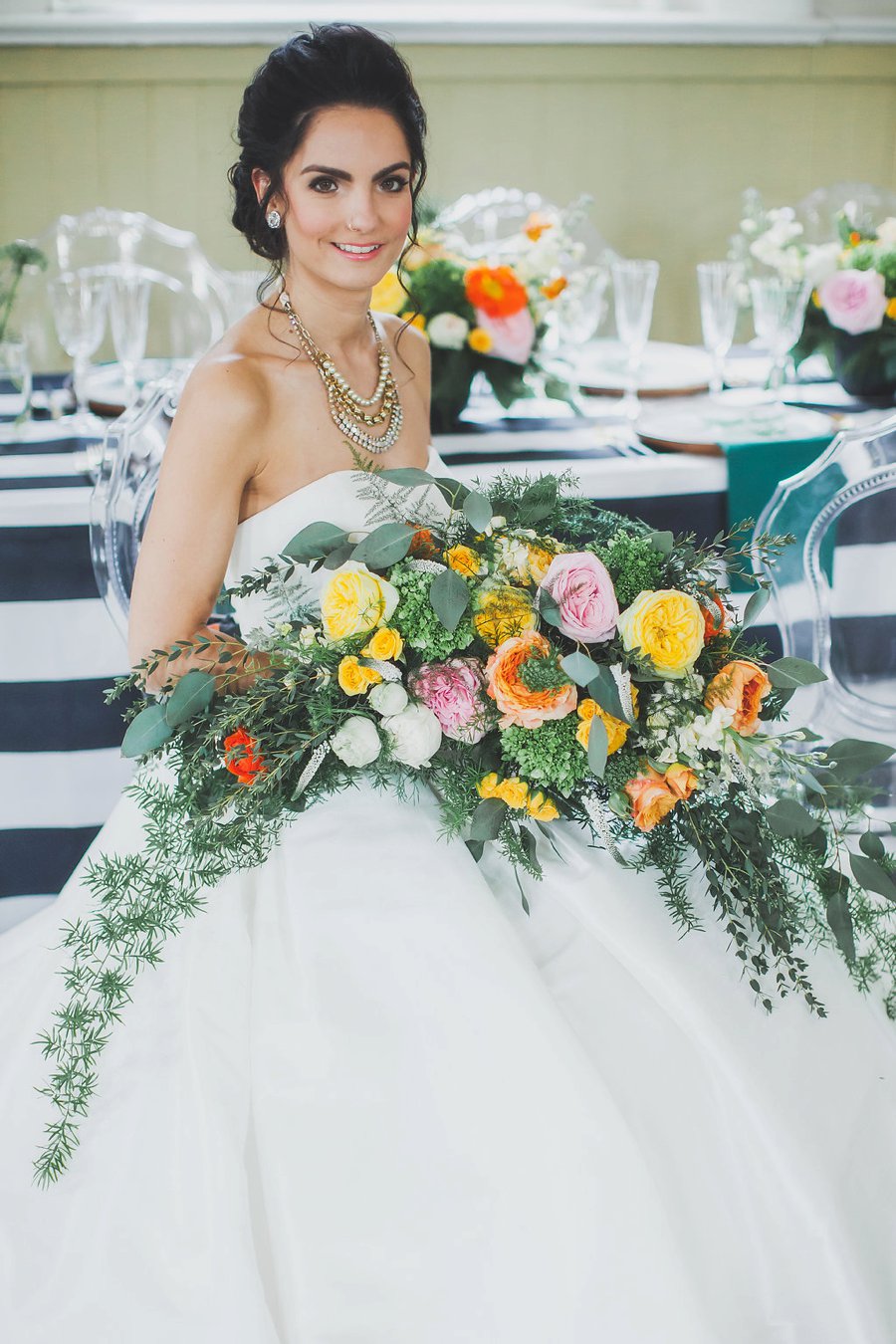 Modern Bold & Bright Southern Inspired Wedding Ideas via TheELD.com