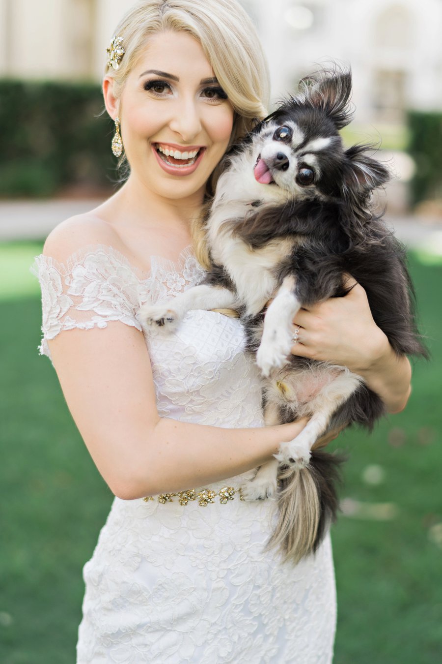 An Elegant Pink & Champagne Florida Wedding via TheELD.com