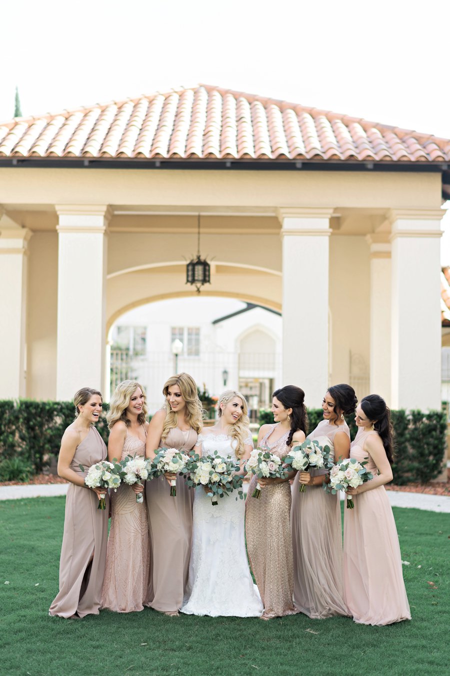 An Elegant Pink & Champagne Florida Wedding via TheELD.com