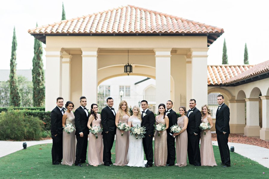 An Elegant Pink & Champagne Florida Wedding via TheELD.com