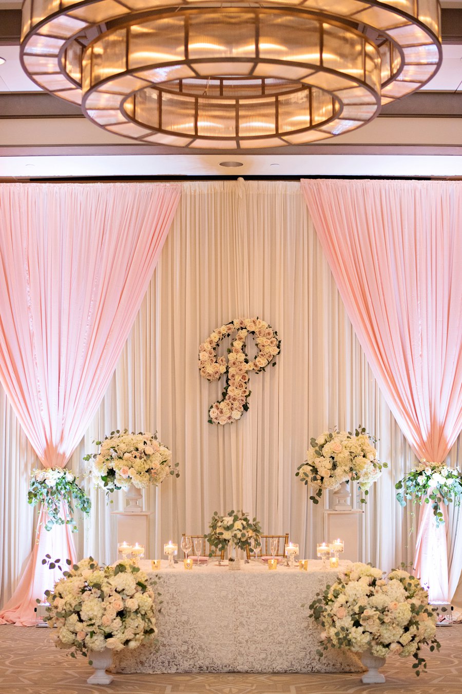 An Elegant Pink & Champagne Florida Wedding via TheELD.com