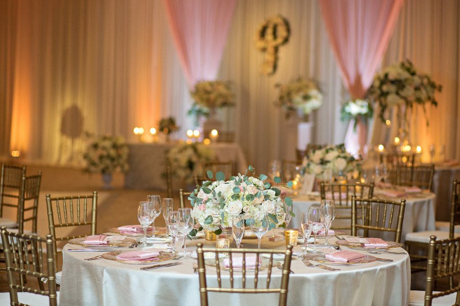 An Elegant Pink & Champagne Florida Wedding via TheELD.com