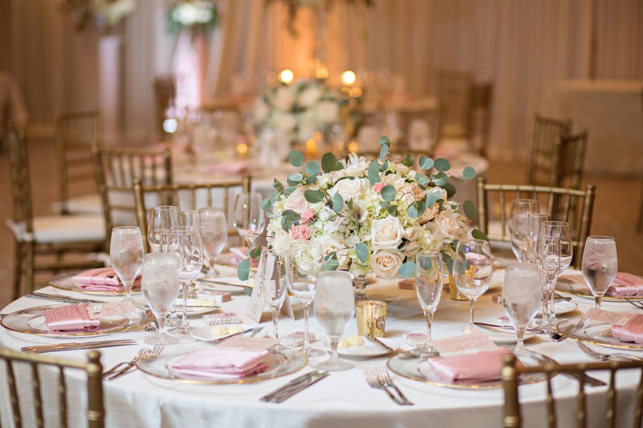 An Elegant Pink & Champagne Florida Wedding via TheELD.com