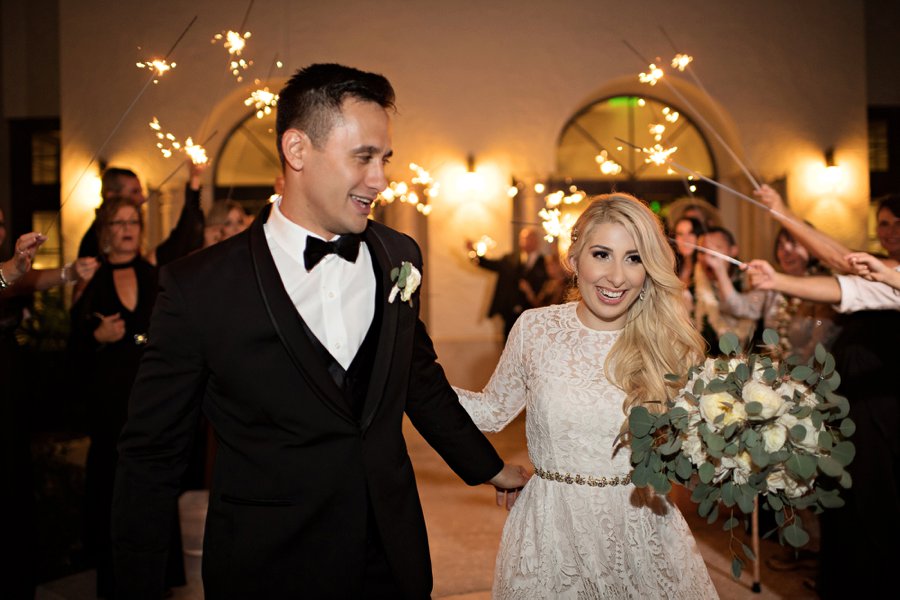 An Elegant Pink & Champagne Florida Wedding via TheELD.com