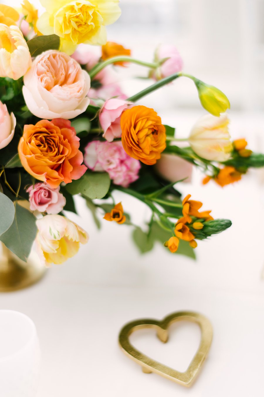 Colorful Pink & Yellow Summer Wedding Ideas via TheELD.com