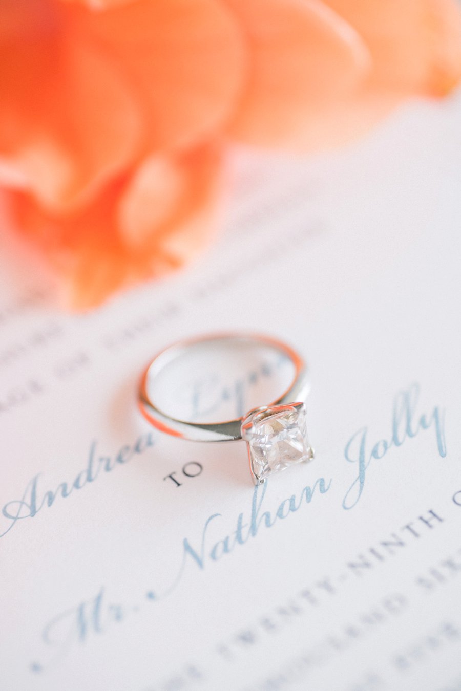 A Tropical Orange & Green Florida Destination Wedding via TheELD.com