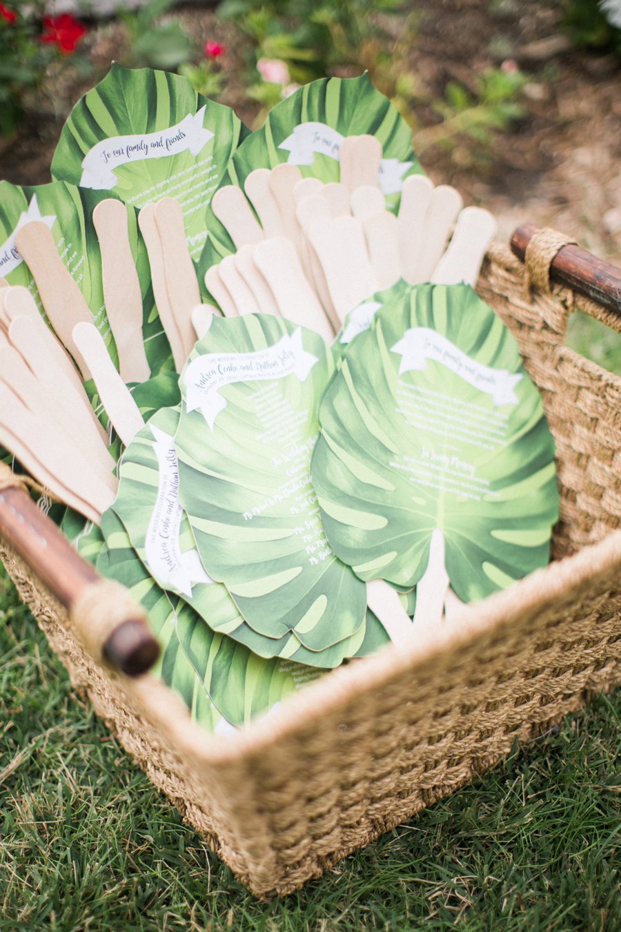 A Tropical Orange & Green Florida Destination Wedding via TheELD.com