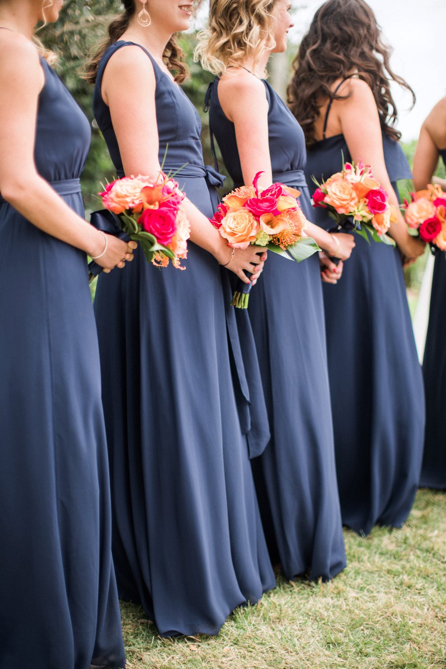 A Tropical Orange & Green Florida Destination Wedding via TheELD.com