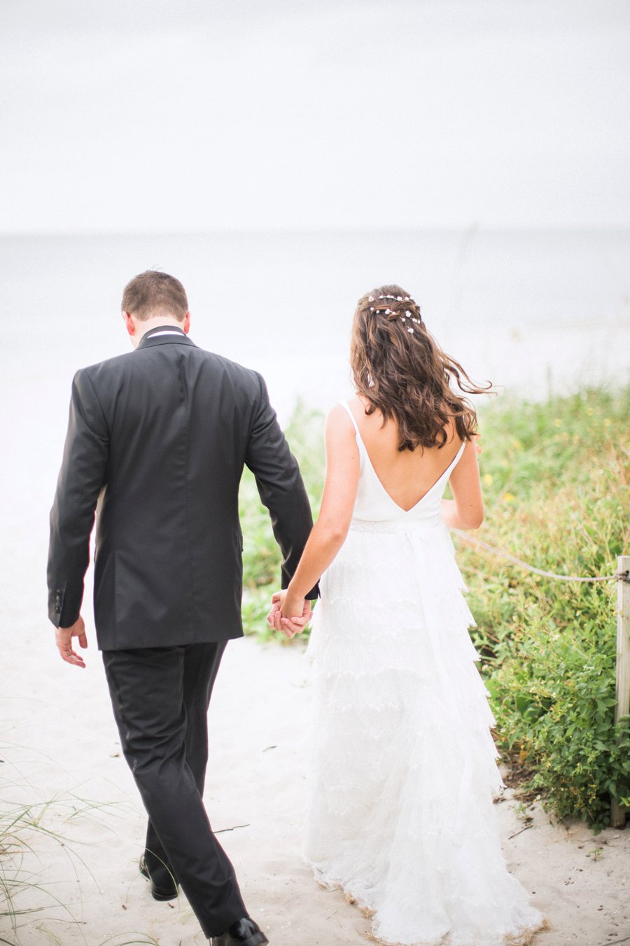 A Tropical Orange & Green Florida Destination Wedding via TheELD.com