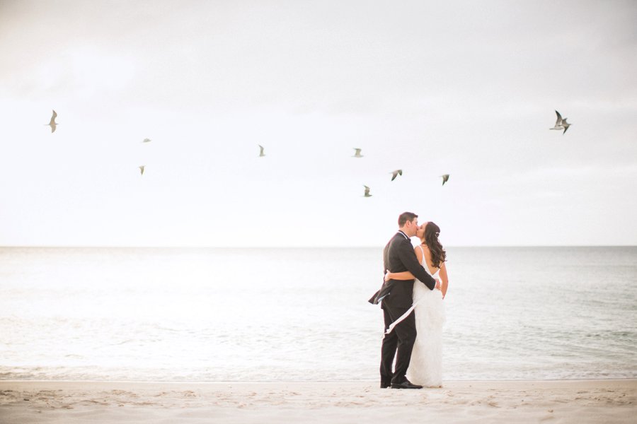 A Tropical Orange & Green Florida Destination Wedding via TheELD.com