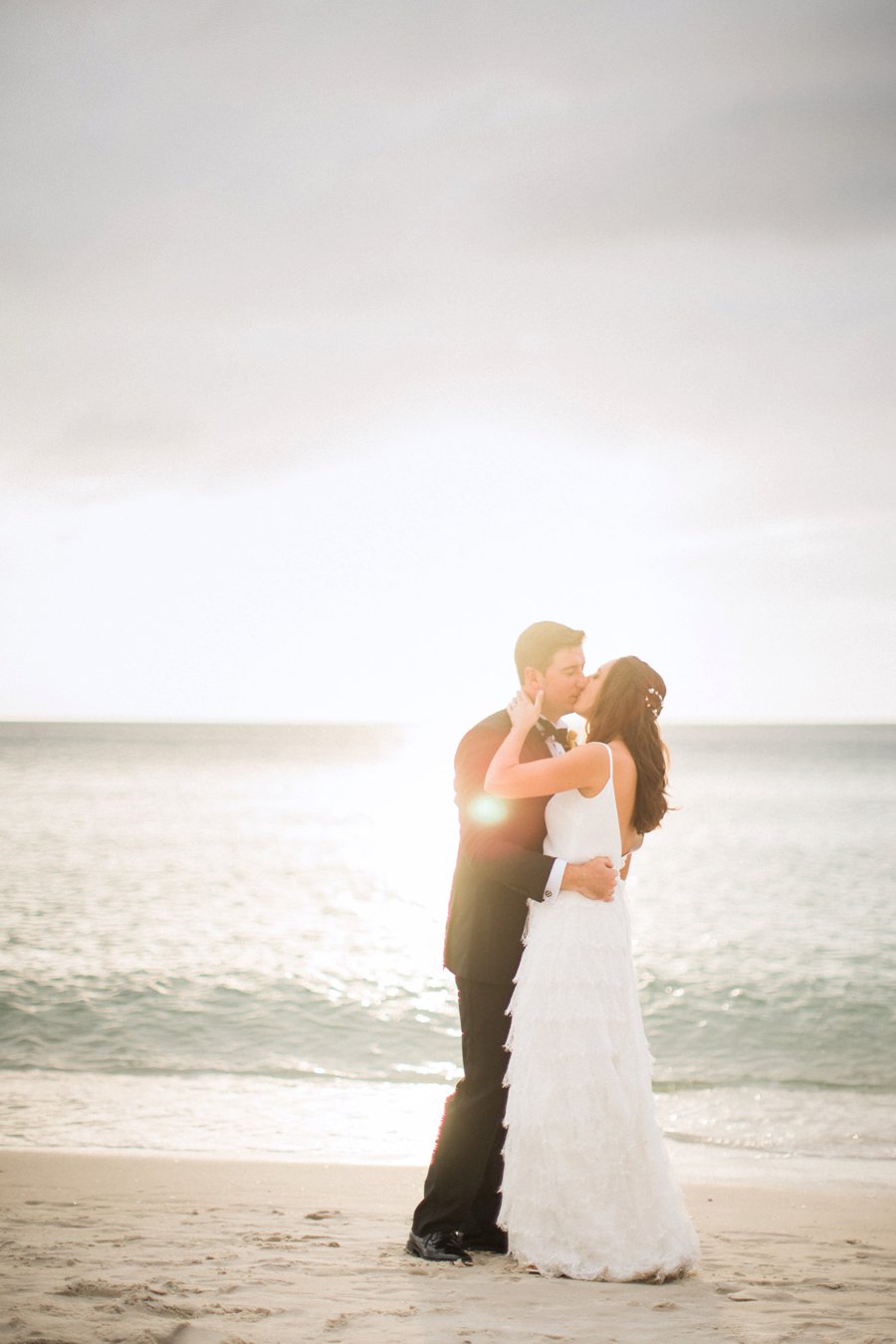 A Tropical Orange & Green Florida Destination Wedding via TheELD.com