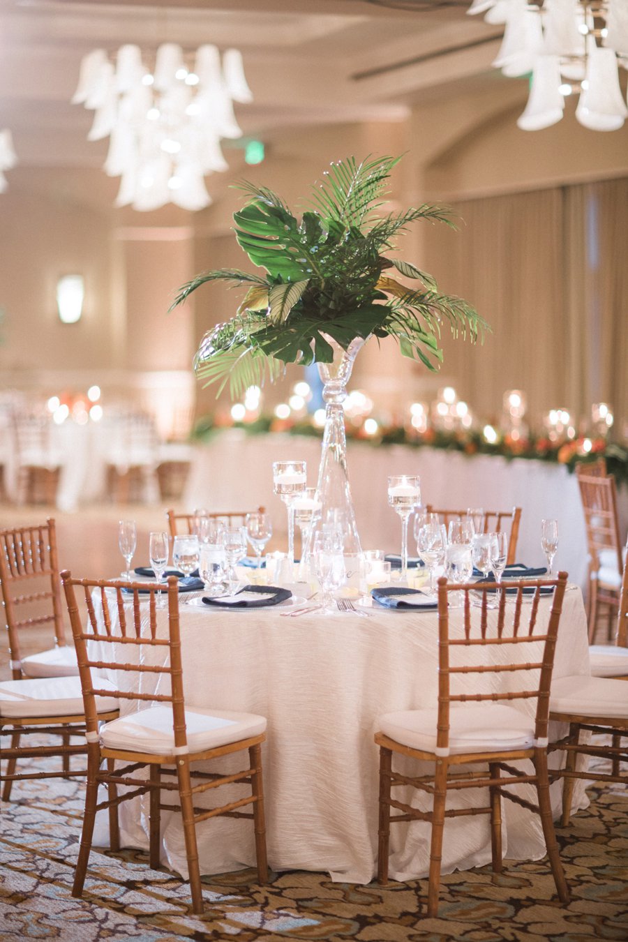 A Tropical Orange & Green Florida Destination Wedding via TheELD.com