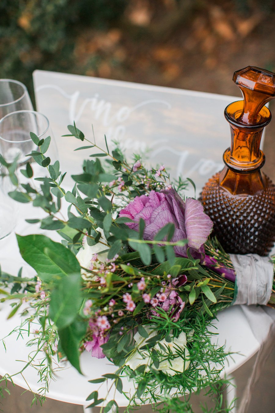 Organic Lavender and Green Tuscan Inspired Wedding Ideas via TheELD.com