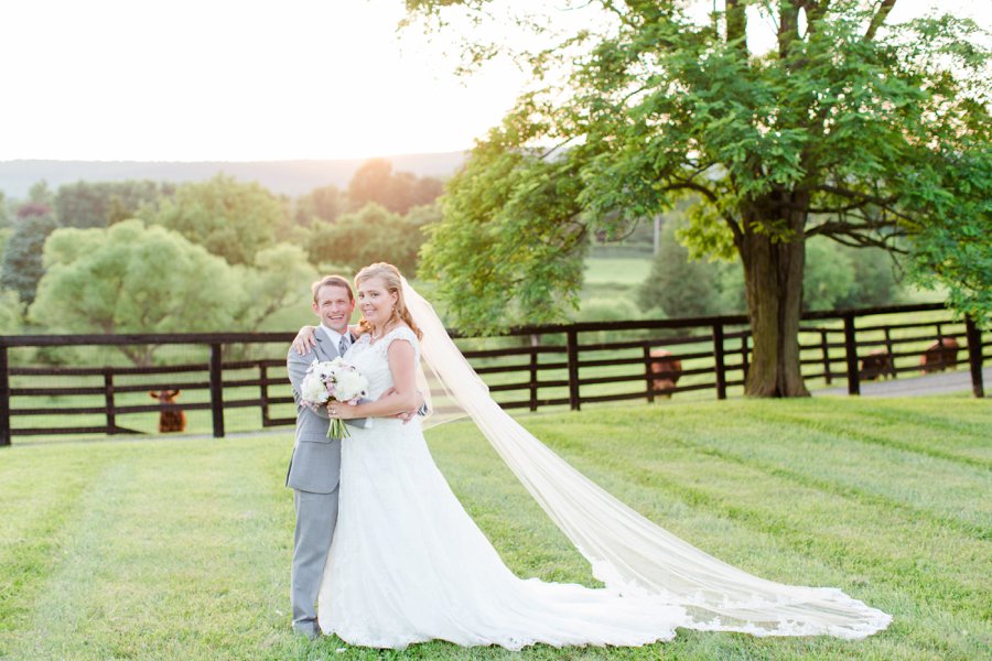 A Lush Pink and Gold Rustic Virginia Wedding via TheELD.com