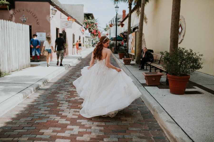 An Elegant Blush & White Black Tie Wedding In Florida via TheELD.com