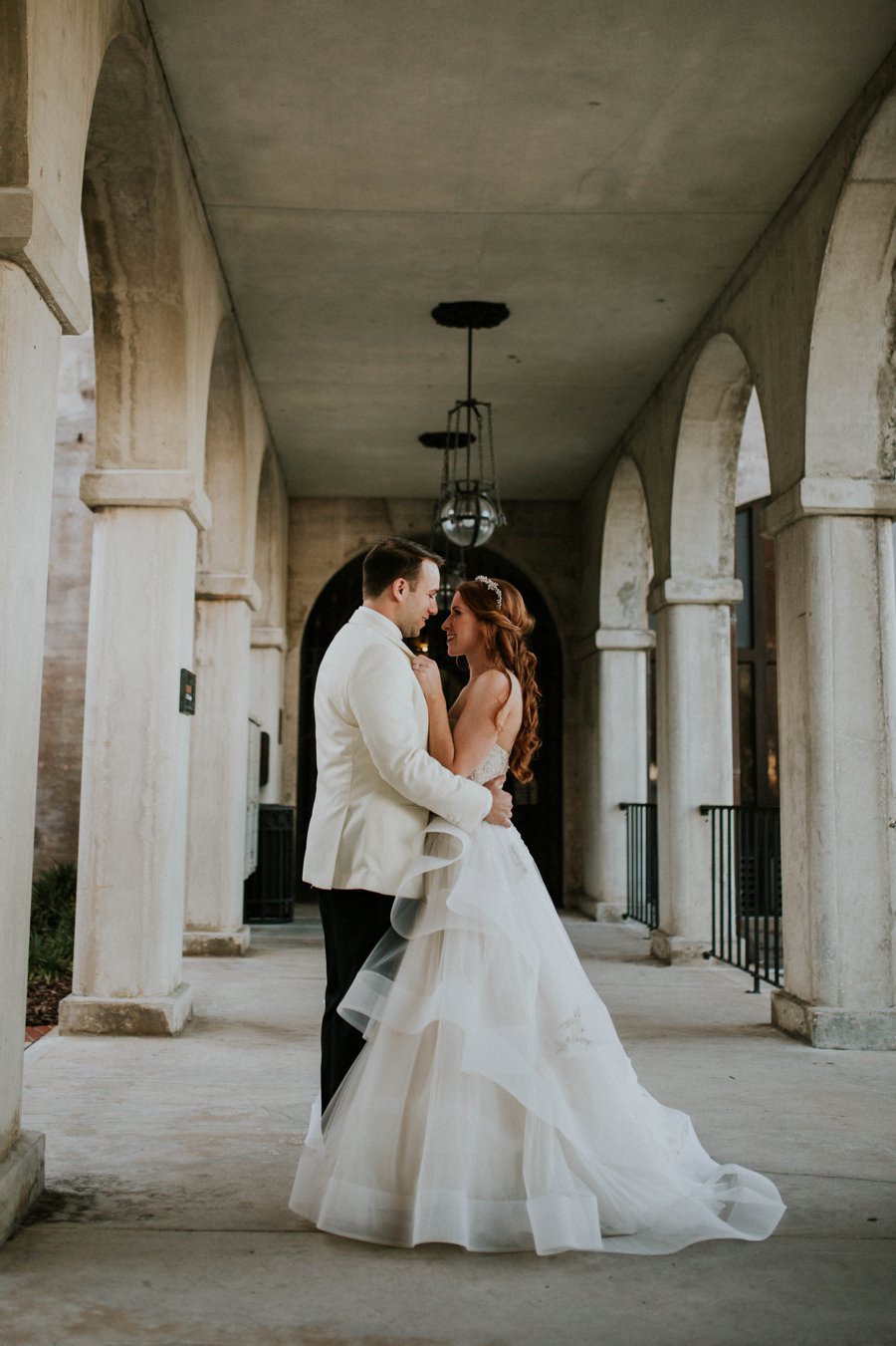 An Elegant Blush & White Black Tie Wedding In Florida via TheELD.com