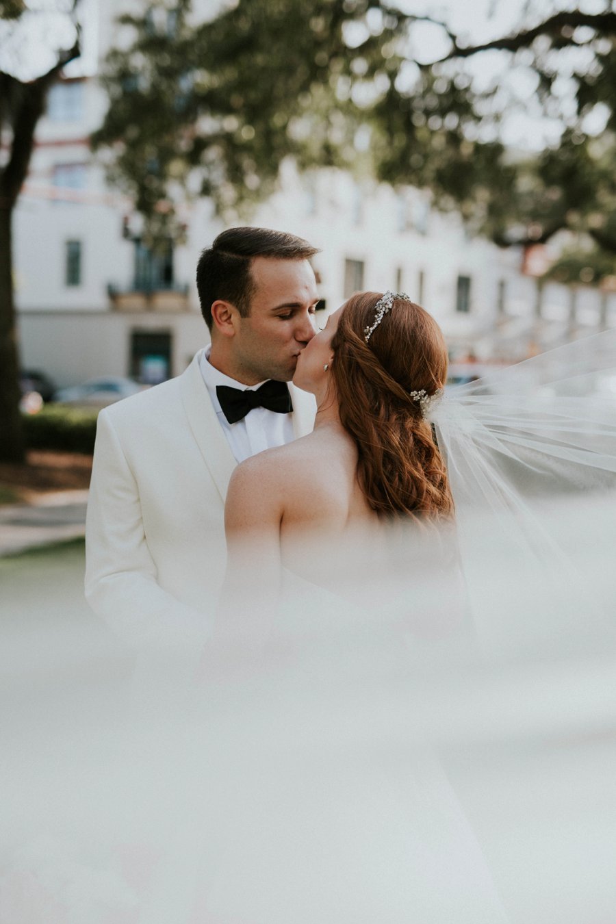 An Elegant Blush & White Black Tie Wedding In Florida via TheELD.com