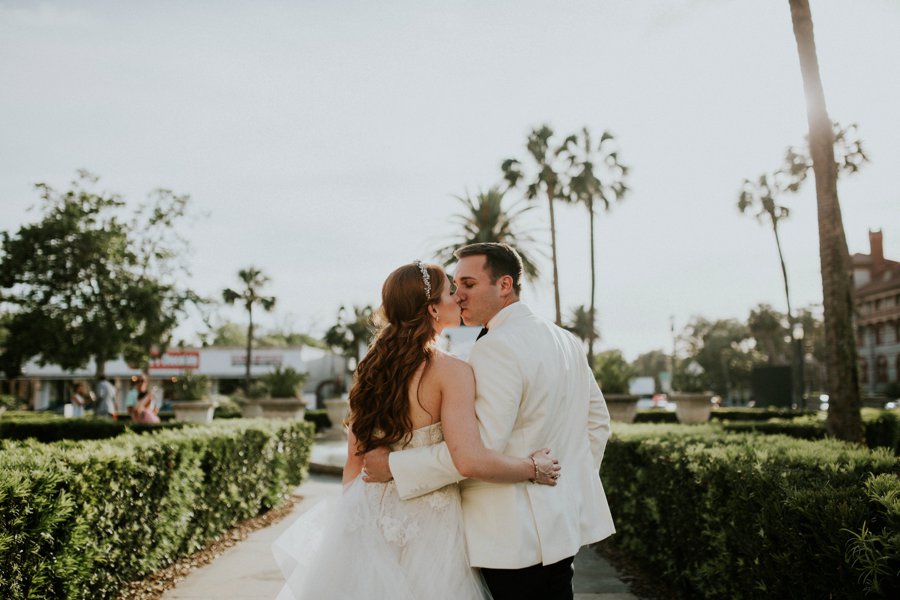 An Elegant Blush & White Black Tie Wedding In Florida via TheELD.com