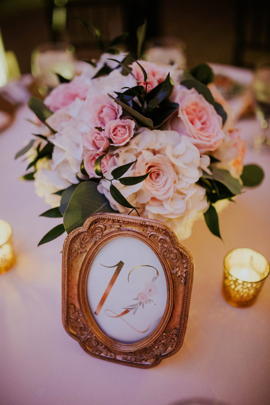 An Elegant Blush & White Black Tie Wedding In Florida via TheELD.com