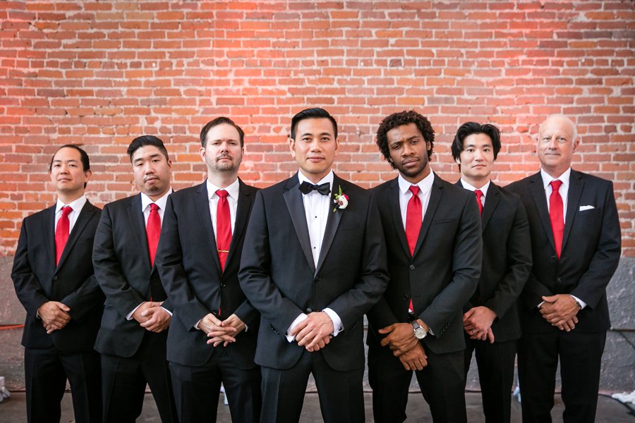 An Elegant Red & White Multi Cultural LA Wedding via TheELD.com