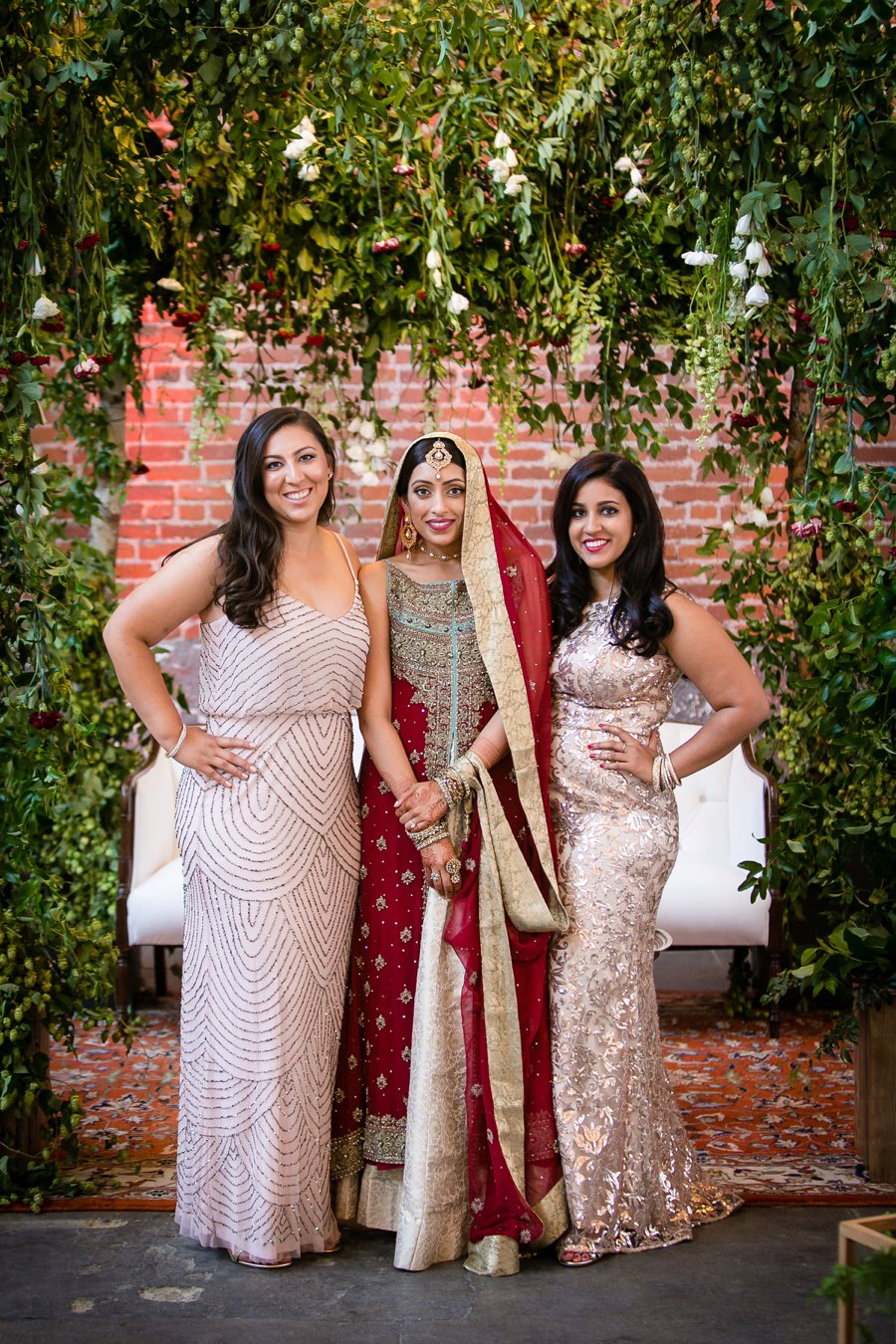 An Elegant Red & White Multi Cultural LA Wedding via TheELD.com