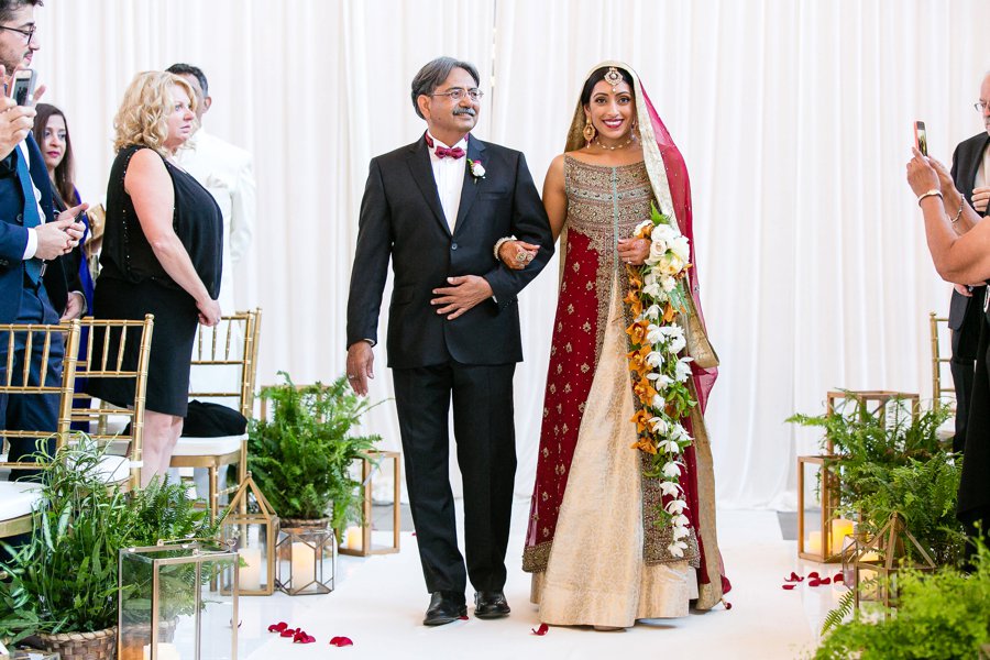 An Elegant Red & White Multi Cultural LA Wedding via TheELD.com