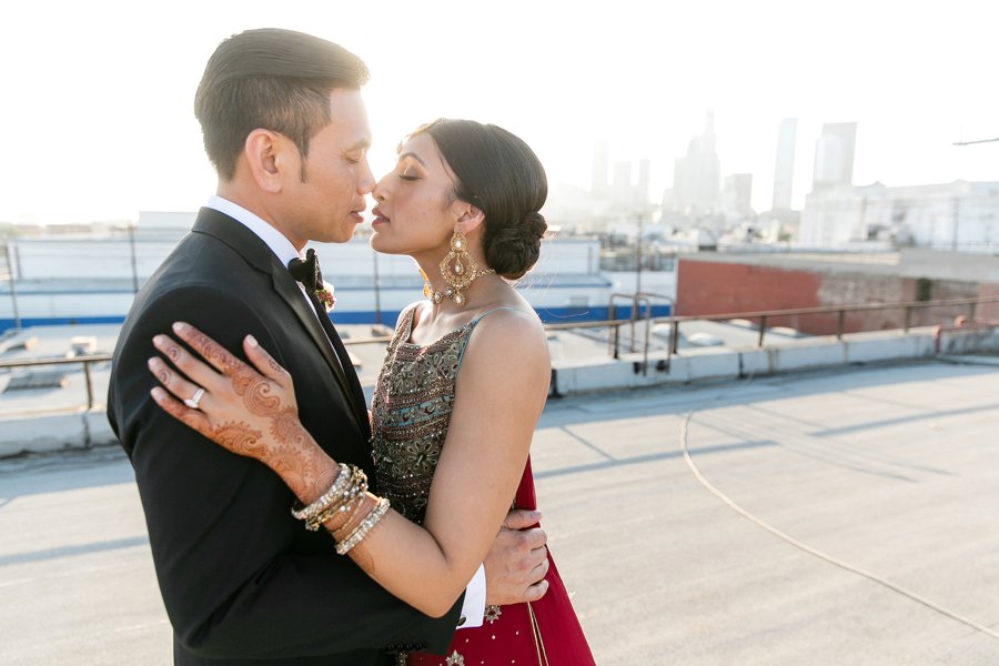 An Elegant Red & White Multi Cultural LA Wedding via TheELD.com