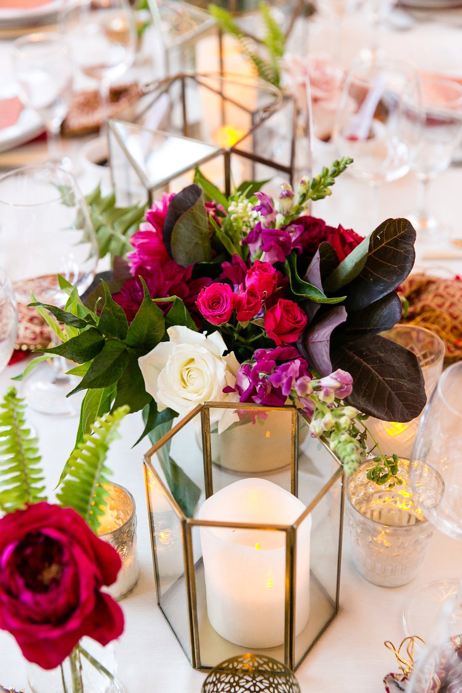 An Elegant Red & White Multi Cultural LA Wedding via TheELD.com