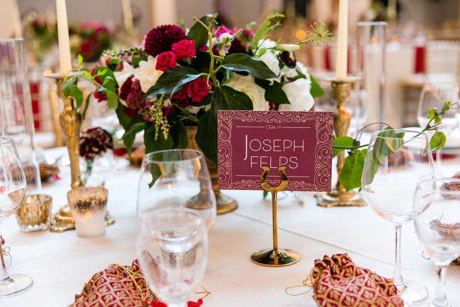 An Elegant Red & White Multi Cultural LA Wedding via TheELD.com