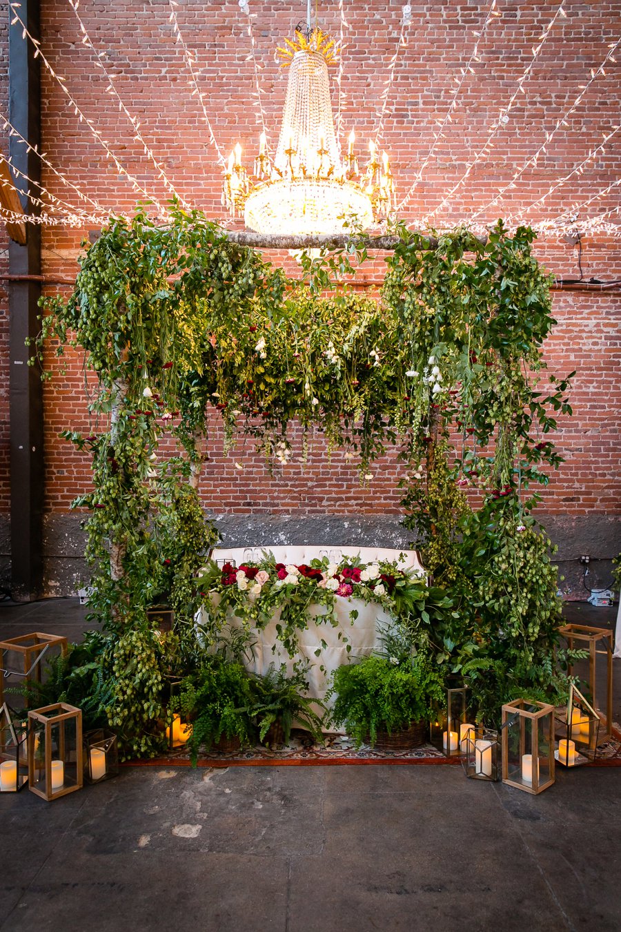 An Elegant Red & White Multi Cultural LA Wedding via TheELD.com