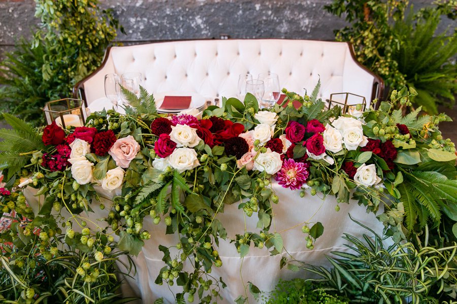 An Elegant Red & White Multi Cultural LA Wedding via TheELD.com