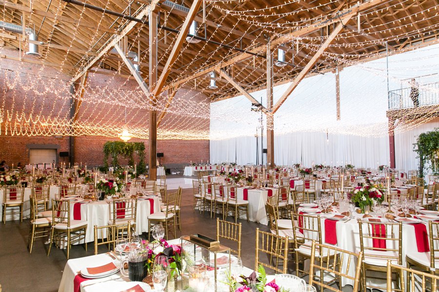 An Elegant Red & White Multi Cultural LA Wedding via TheELD.com