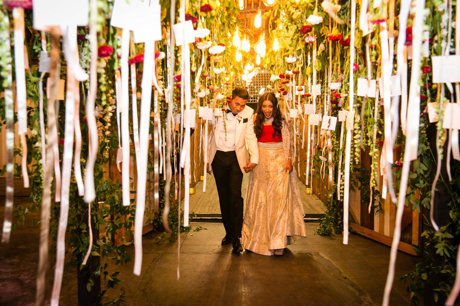 An Elegant Red & White Multi Cultural LA Wedding via TheELD.com