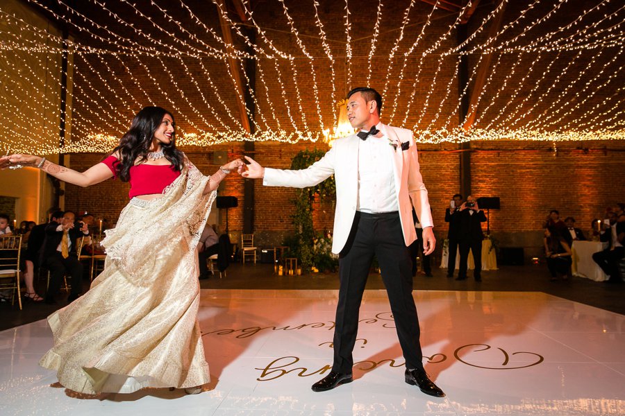 An Elegant Red & White Multi Cultural LA Wedding via TheELD.com