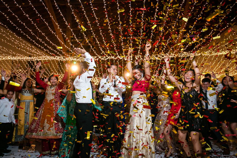 An Elegant Red & White Multi Cultural LA Wedding via TheELD.com