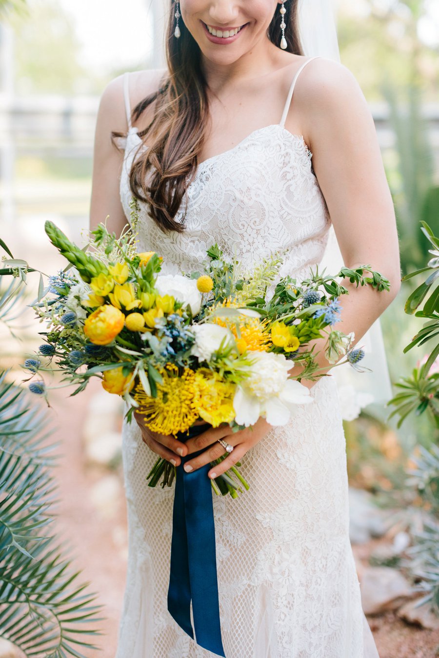 Eclectic Desert Inspired Yellow & Teal Wedding Ideas via TheELD.com